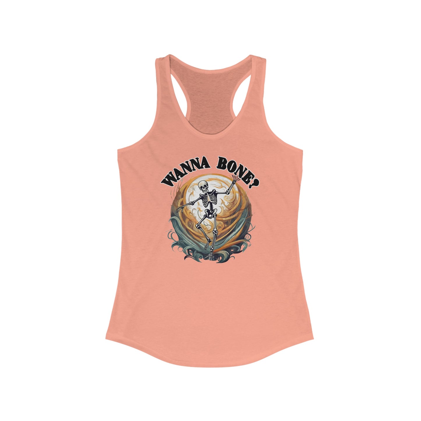 Wanna bone? - Women's Ideal Racerback Tank