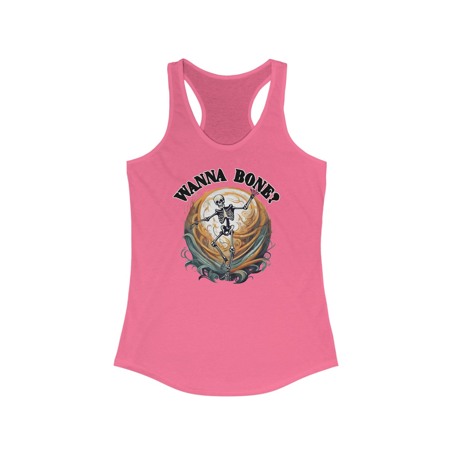 Wanna bone? - Women's Ideal Racerback Tank