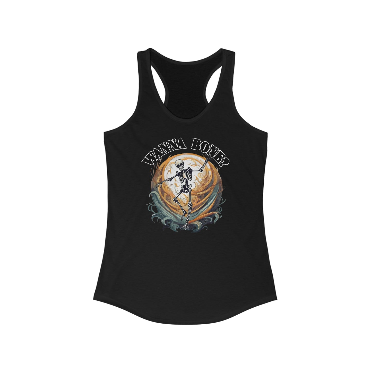 Wanna bone? - Women's Ideal Racerback Tank