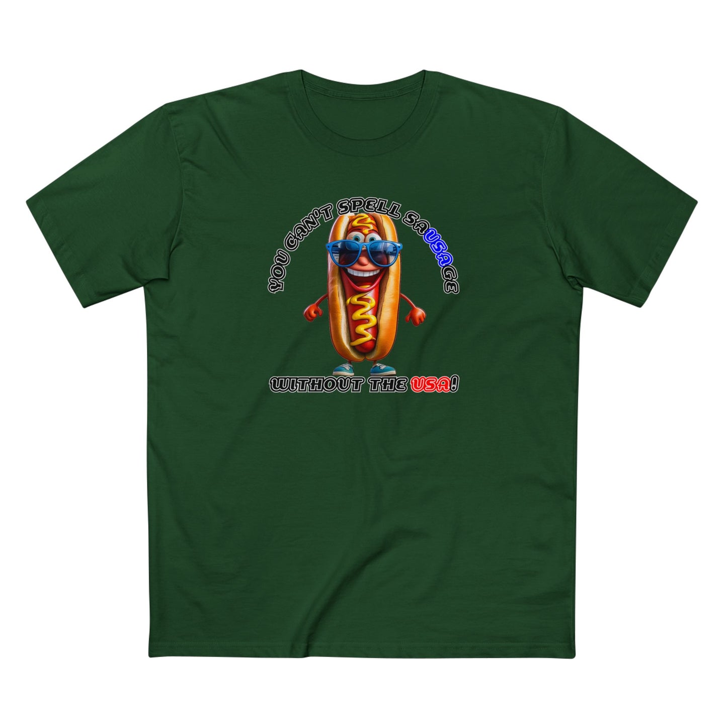 You can't spell sausage without the USA! - Men's Staple Tee