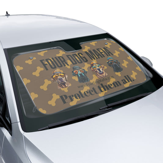 Protect them all with logo - Car Sun Shade