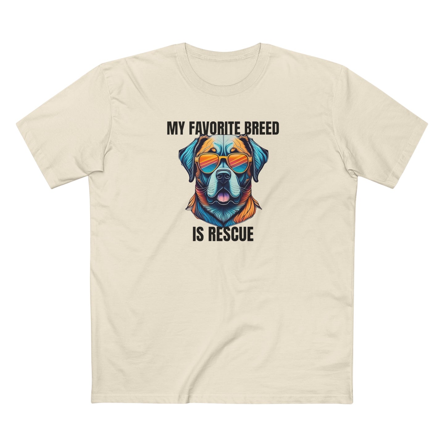 My favorite breed is rescue 5 - Men's Staple Tee