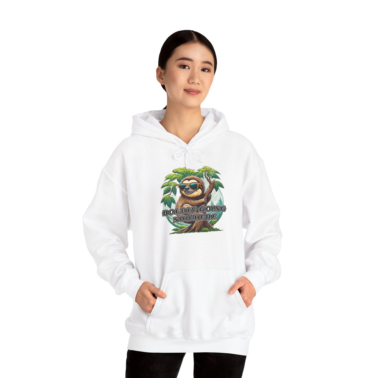 Boldly going nowhere - Unisex Heavy Blend™ Hooded Sweatshirt