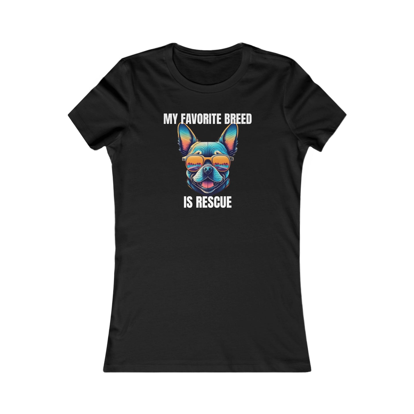 My favorite breed is rescue 3 - Women's Favorite Tee