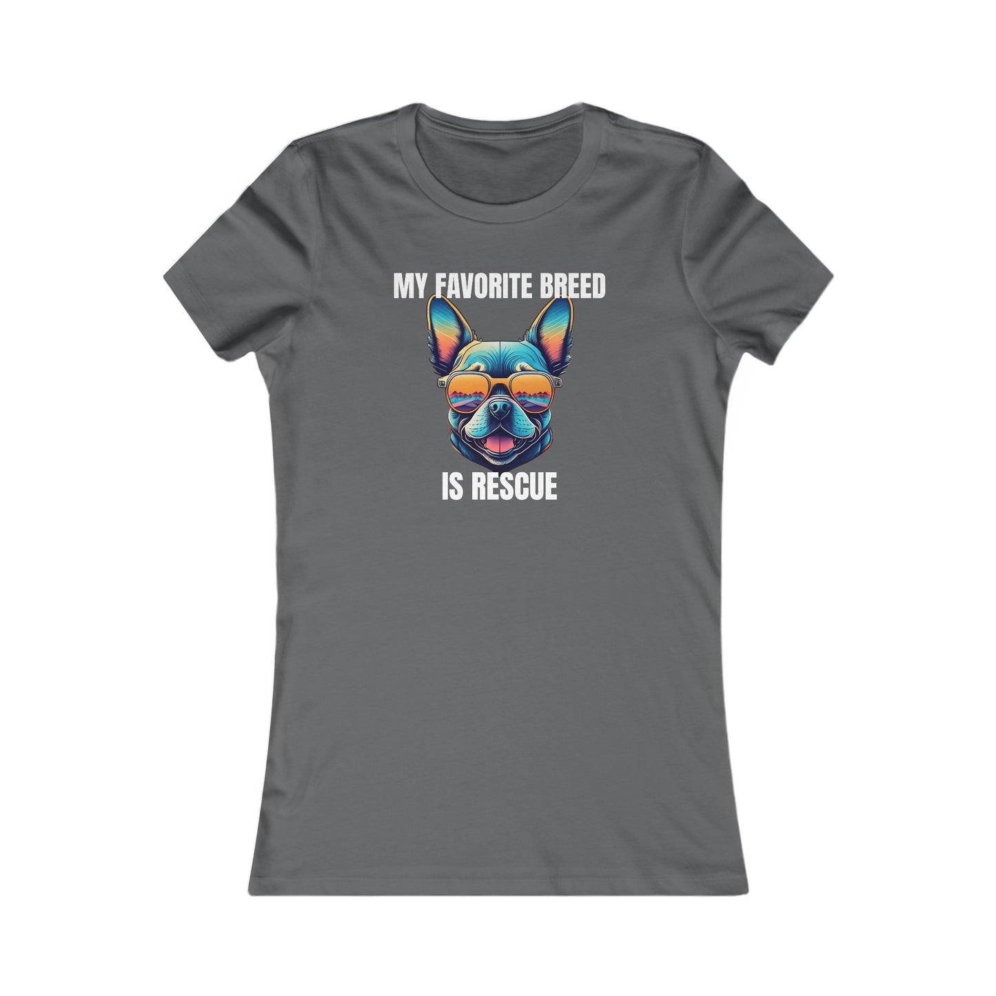 My favorite breed is rescue 3 - Women's Favorite Tee