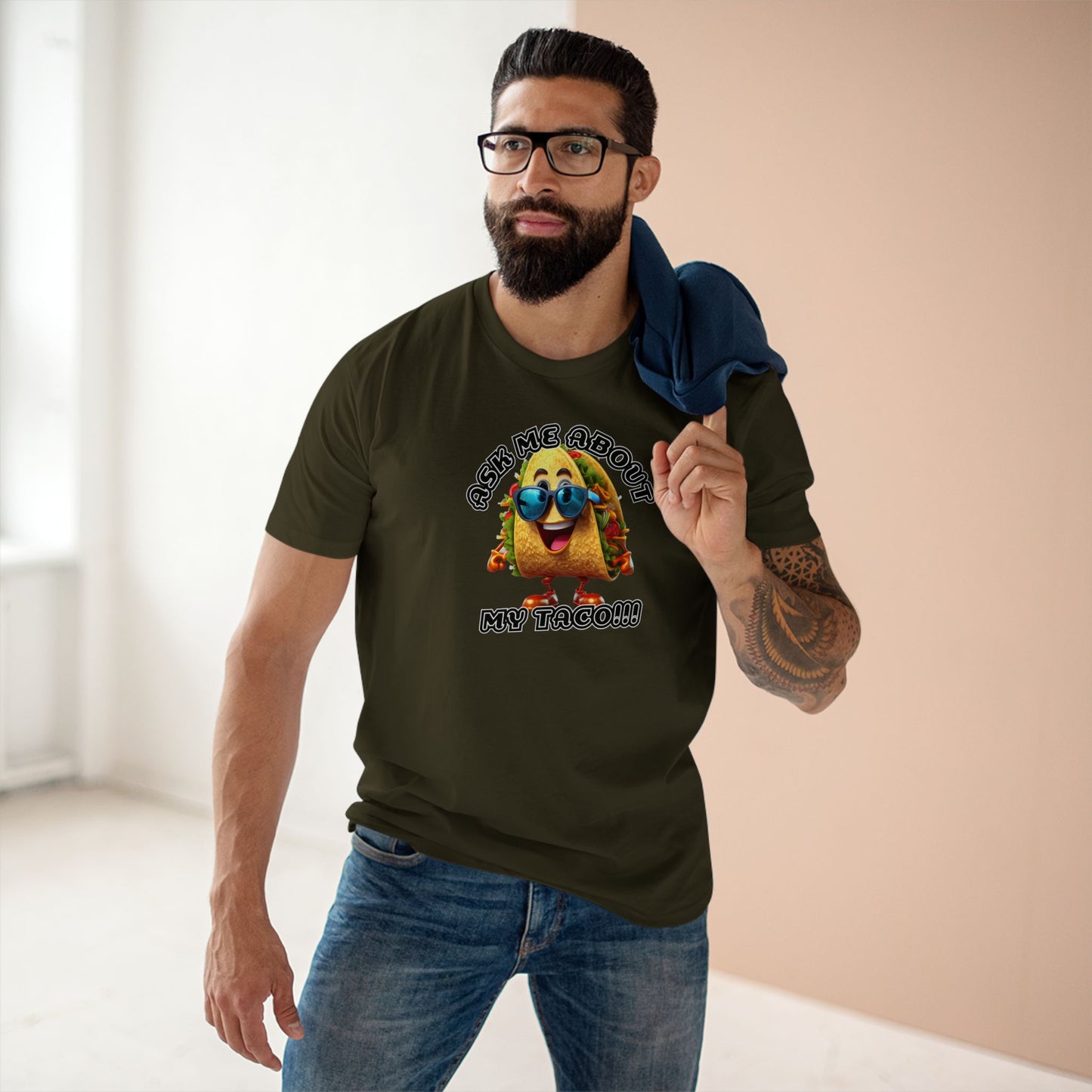 Ask me about my taco! - Men's Staple Tee