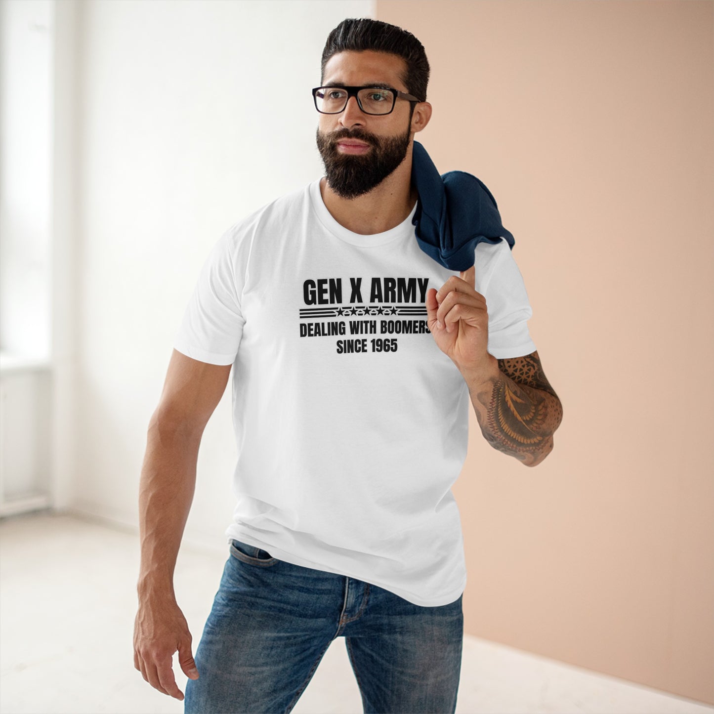 Dealing with Boomers since 1965 - Men's Staple Tee