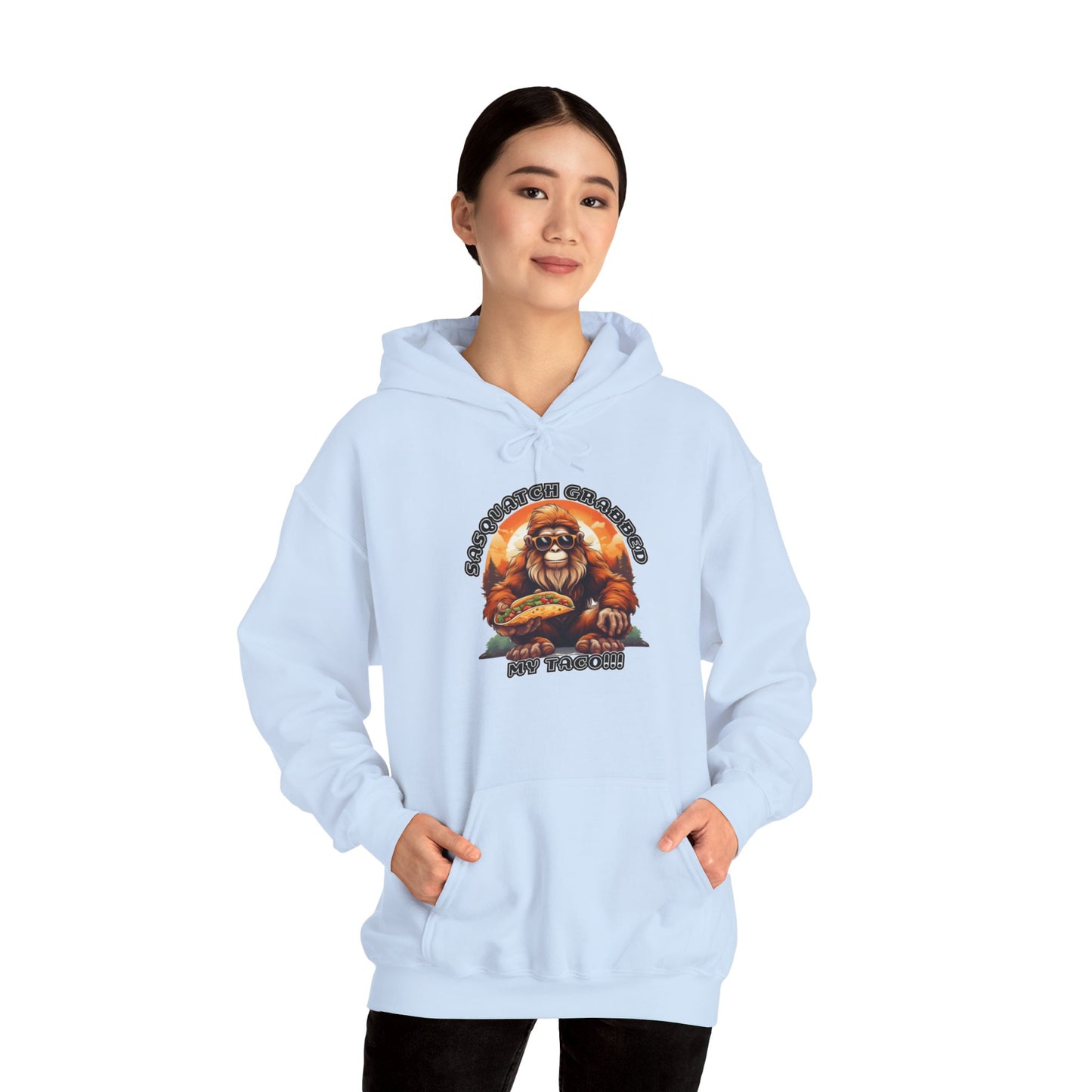 Sasquatch grabbed my taco! - Unisex Heavy Blend™ Hooded Sweatshirt