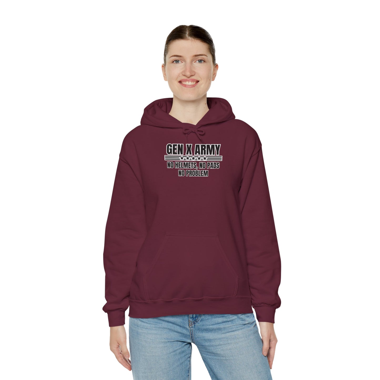 No helmets no pads no problem - Unisex Heavy Blend™ Hooded Sweatshirt