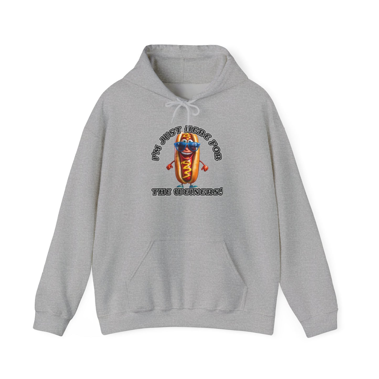 I'm just here for the weiners! - Unisex Heavy Blend™ Hooded Sweatshirt