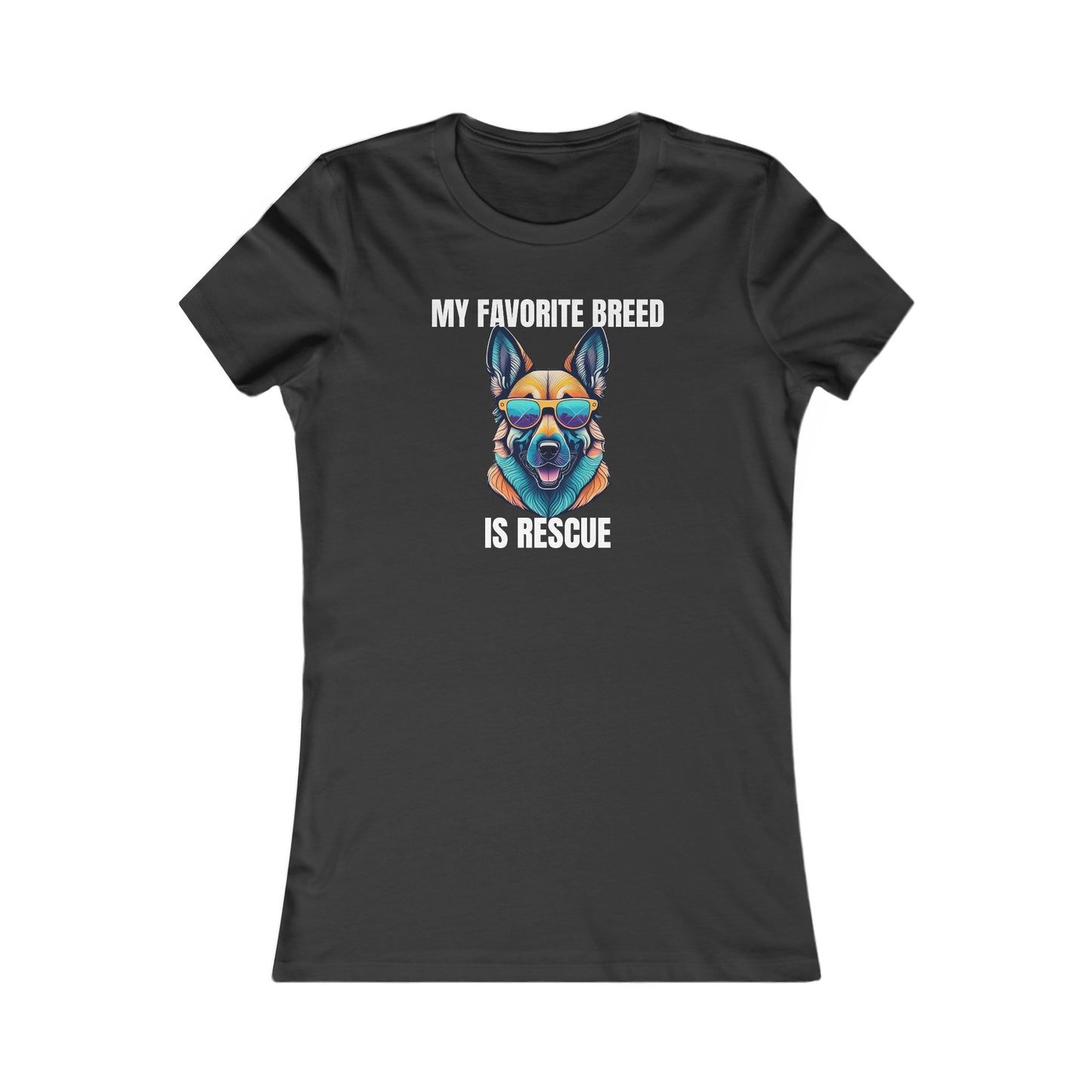 My favorite breed is rescue 6 - Women's Favorite Tee