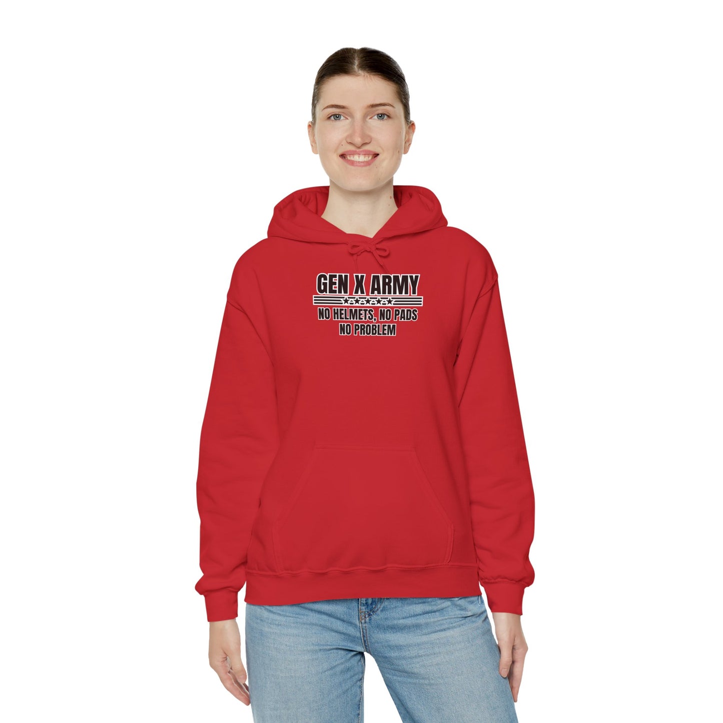 No helmets no pads no problem - Unisex Heavy Blend™ Hooded Sweatshirt