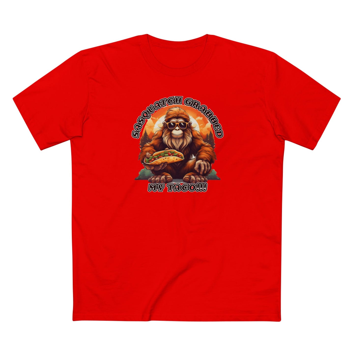 Sasquatch grabbed my taco! - Men's Staple Tee