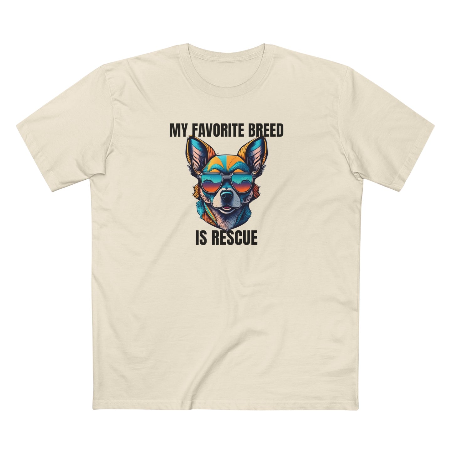 My favorite breed is rescue 2 - Men's Staple Tee