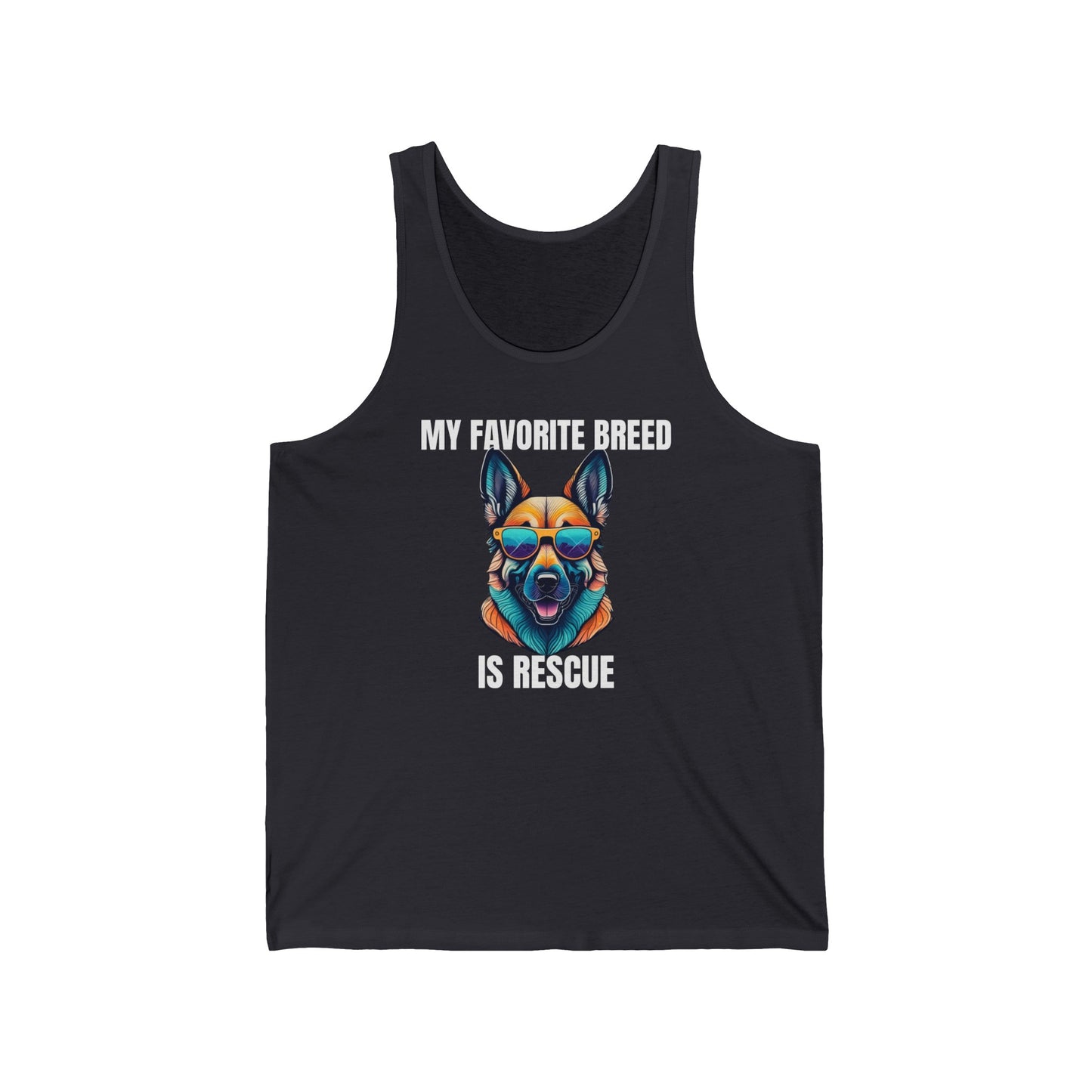 My favorite breed is rescue 6 - Unisex Jersey Tank