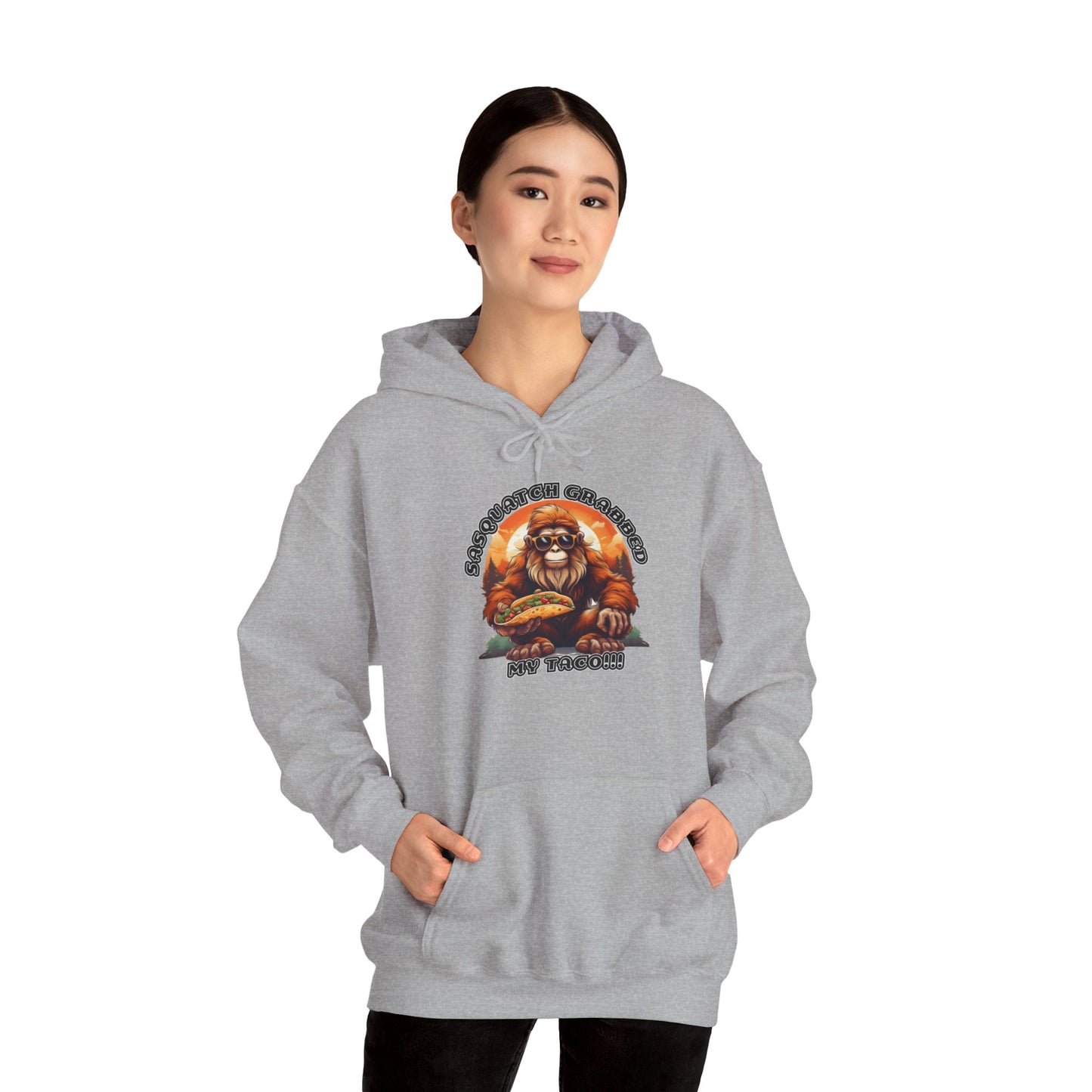 Sasquatch grabbed my taco! - Unisex Heavy Blend™ Hooded Sweatshirt